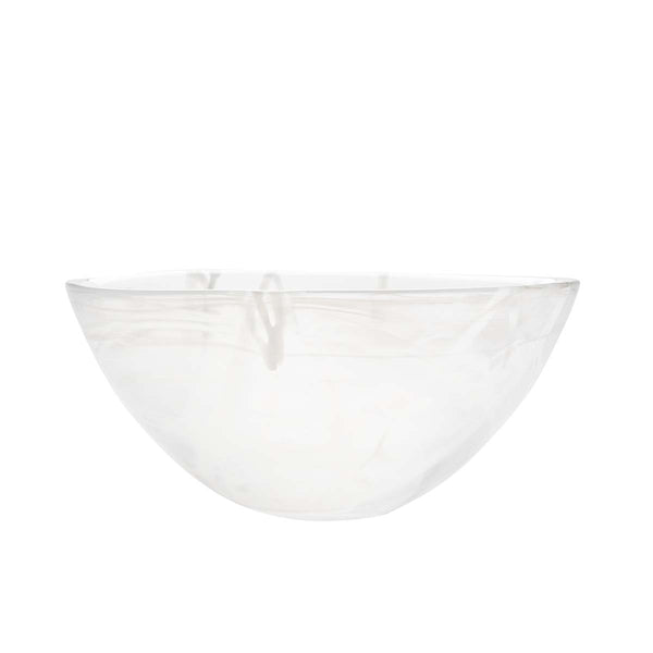 Orrefors Kosta Boda, Kosta Boda Contrast Bowl White/White Large