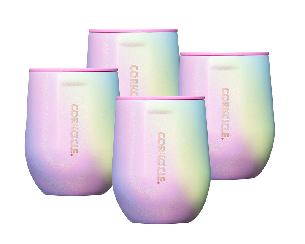Corkcicle12oz Stemless Rainbow Unicorn, 4 Pack 365 Wholesale