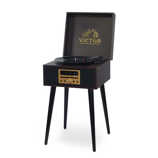 Victor NEWBURY 8-in-1 CD/Radio/Turntable Stereo System