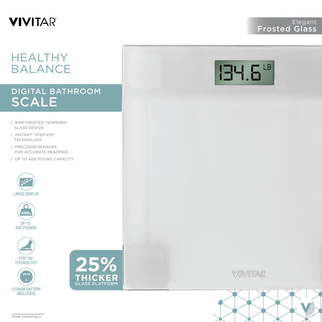 Vivitar Healthy Balance Digital Bathroom Scale – 365 Wholesale