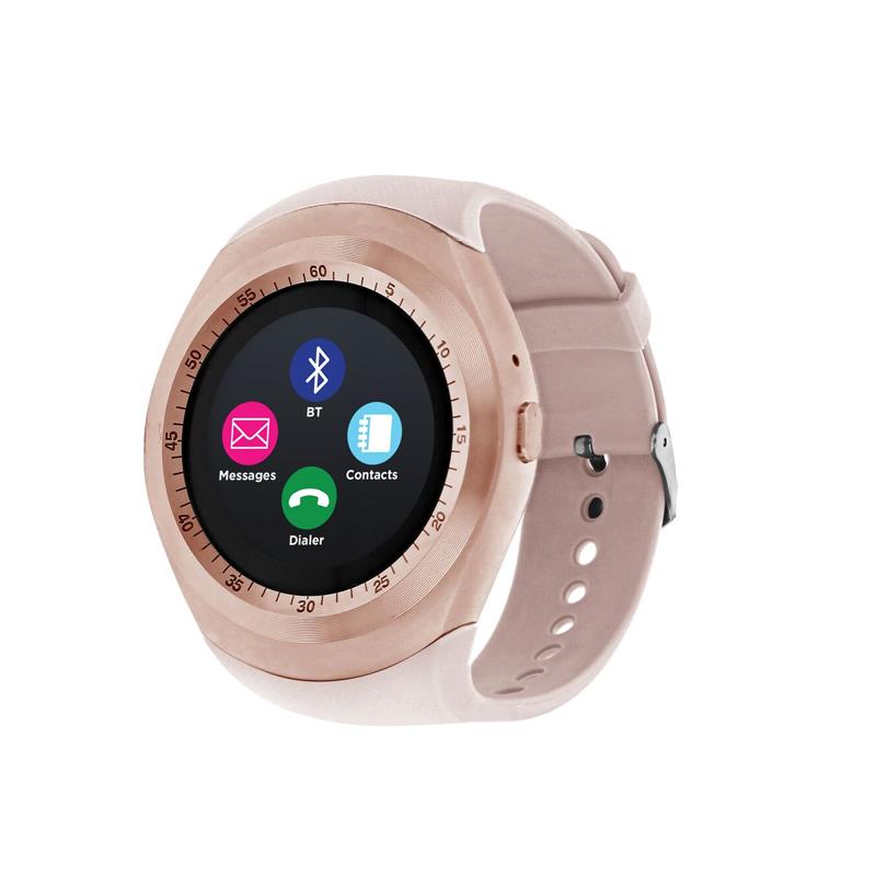 iTouch Wearables Curve Smart Watch (Rose Gold and Blush) – 365