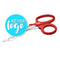 7.25" Medical Shears -  Red
