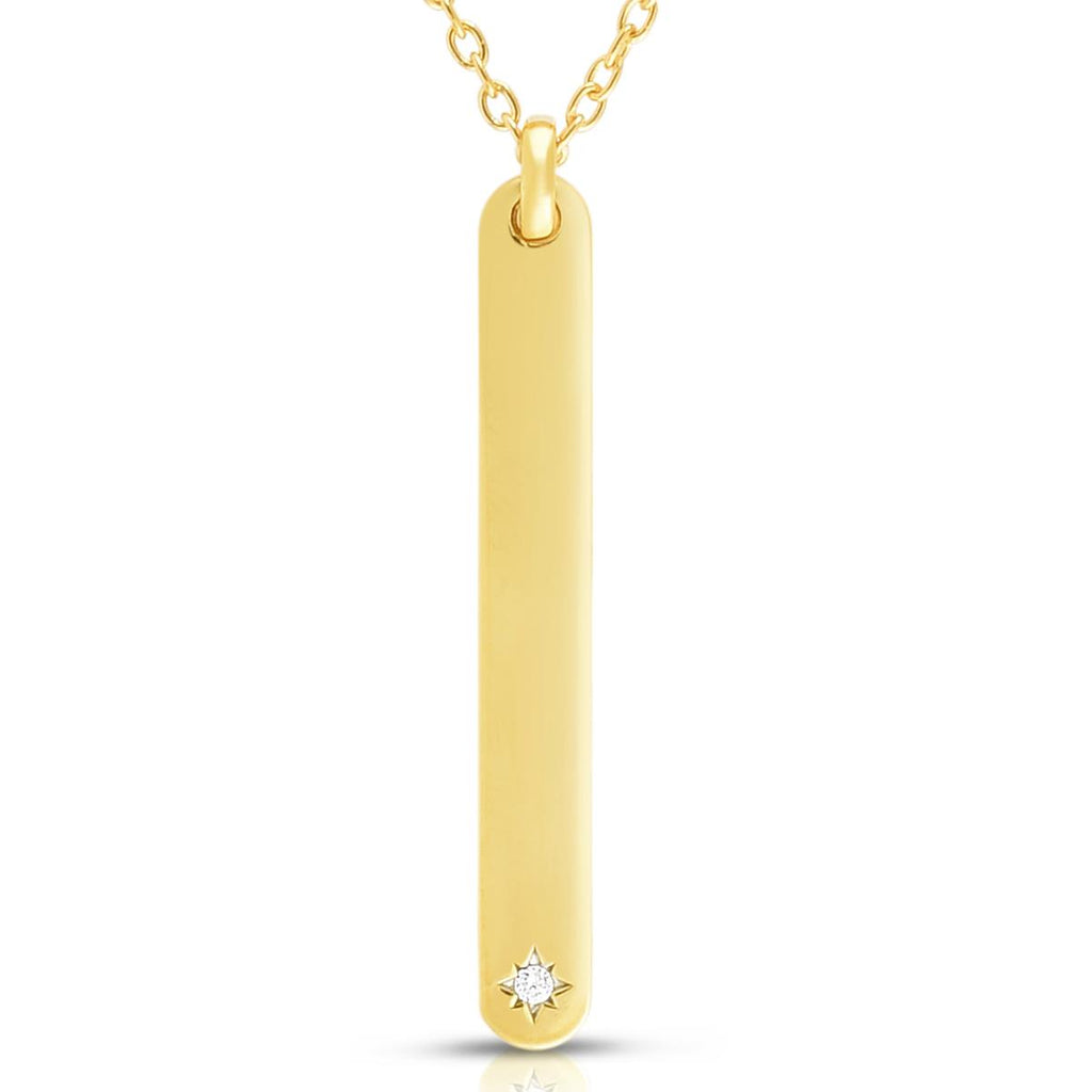 アクセサリー Bar Necklace Vertical Diamond Bar Pendant – 365 Wholesale