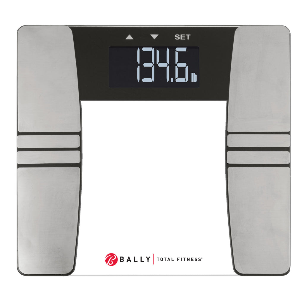 Bally Total Fitness® Black Digital Body Analysis Bathroom Scale
