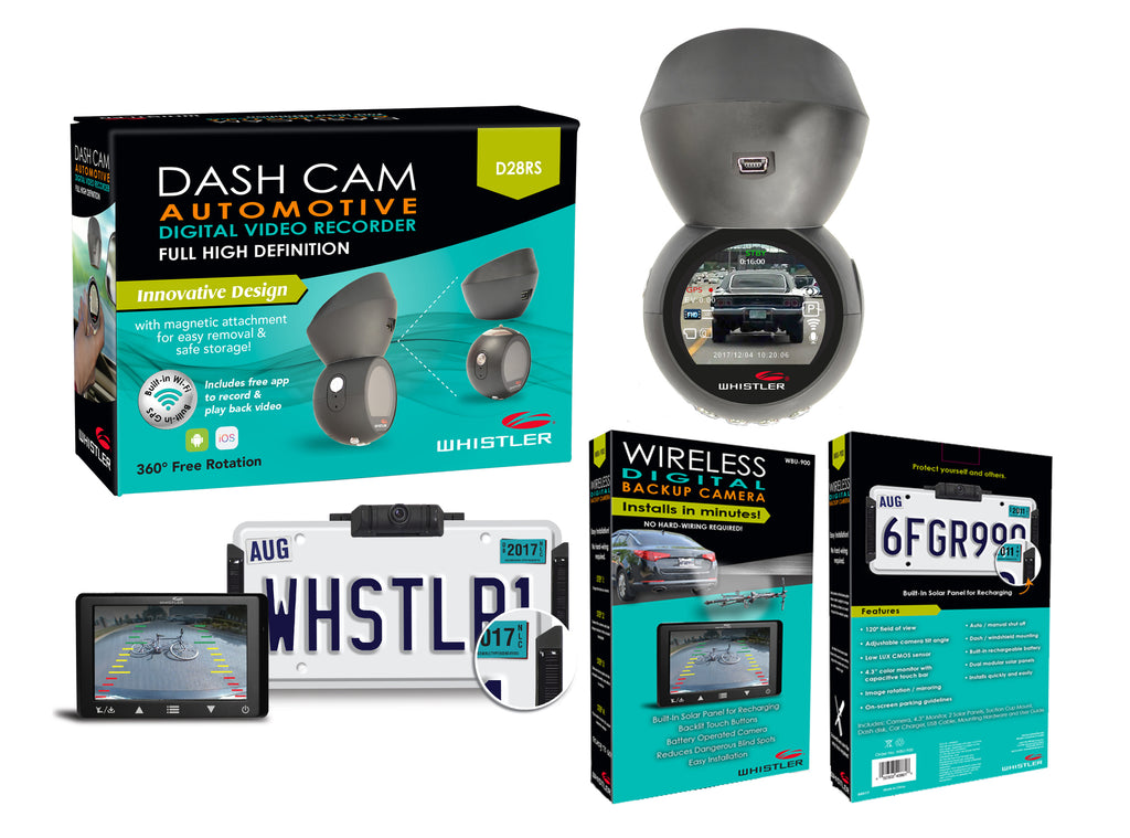 Whistler Backup Camera and Dash Cam with GPS and WiFi – 365 Wholesale