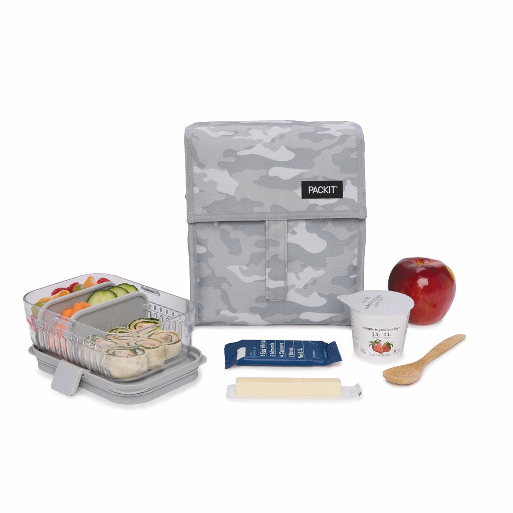 Packit Freezable Snack Box - Charcoal Camo