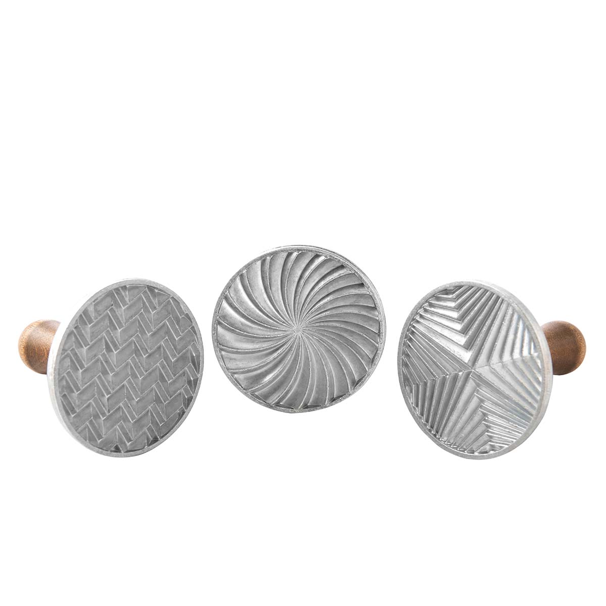 Nordic Ware-Geo Cast Cookie Stamps - Set of 3