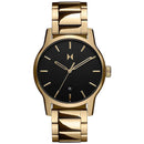 MVMT Mens Classic II Lion Gold Stainless Steel Watch Black Dial