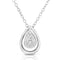Pave' Diamond Tear Drop Necklace