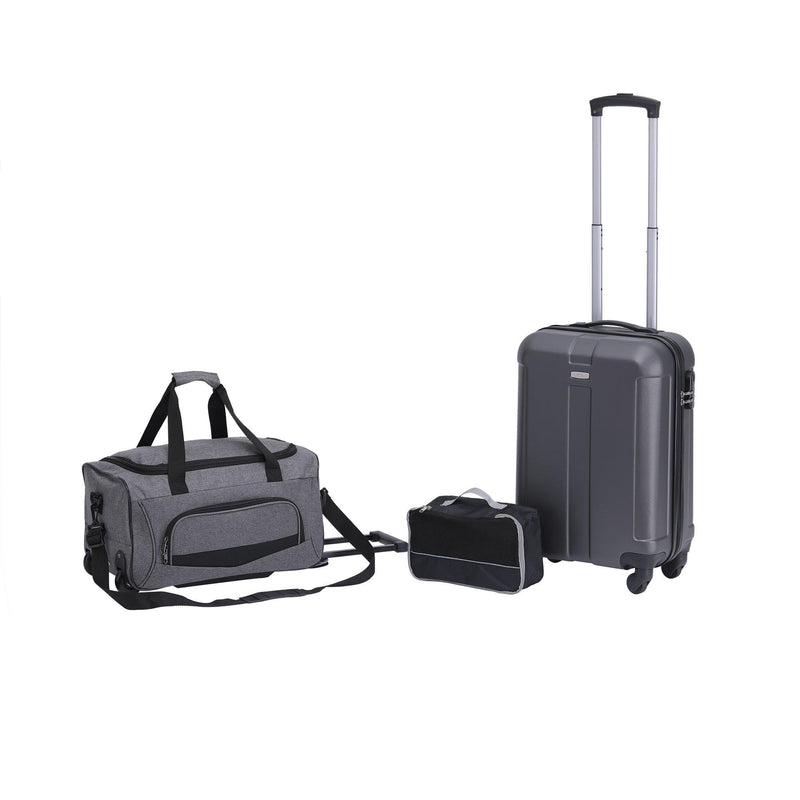 Triple Play 3pc Travel Set - Hardside Carry-On Wheeled Duffel