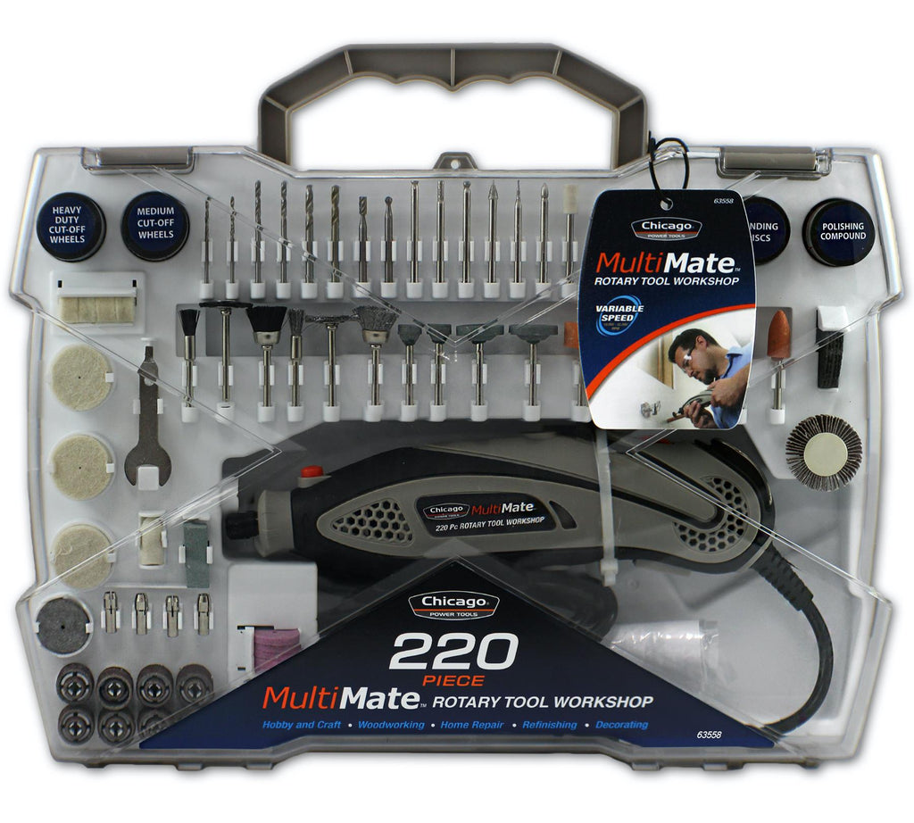 Multimate 5 Allied Chicago Power Tool MultiMate 220-Piece Rotary Tool Set – 365 ...