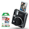 FujiFilm Instax Mini 40 Instant Camera w/ 10 Count Film Black