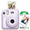 FujiFilm Instax Mini 12 Instant Camera w/ 10 Count Film Lilac Purple