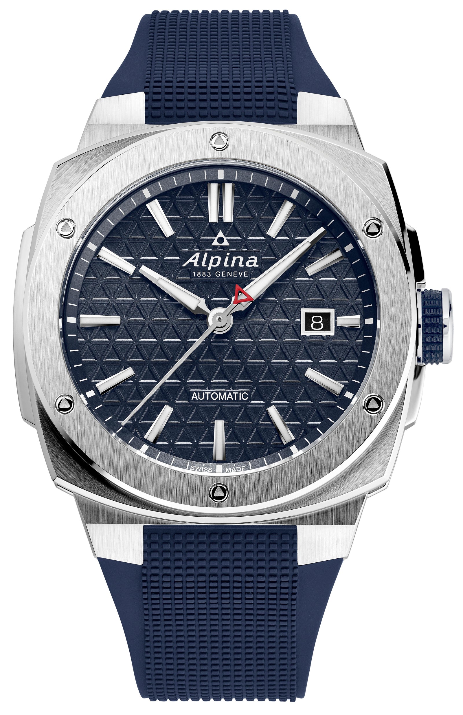 Alpina Mens Automatic Alpiner Rubber Strap Watch, Blue dial 365 Wholesale
