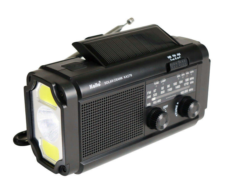 Kaito Emergency Radios & Wireless Mics-KA278-BLK