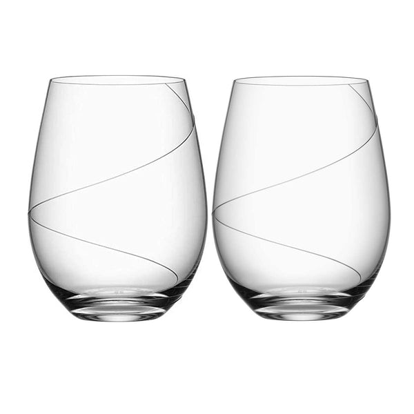 Orrefors Kosta Boda, Kosta Boda Line Stemless Wine/Tumbler set 2