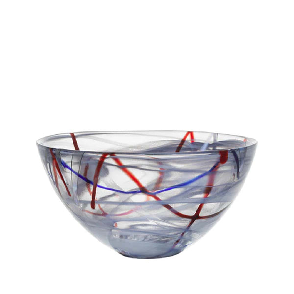 Orrefors Kosta Boda, Kosta Boda Contrast Bowl Medium Grey