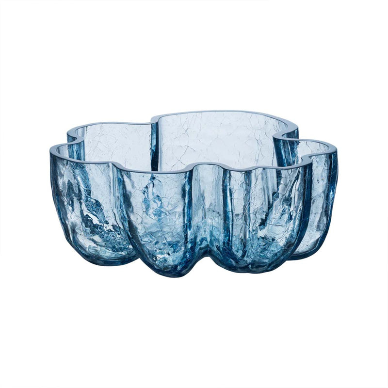 Orrefors Kosta Boda, Kosta Boda Crackle Bowl Blue