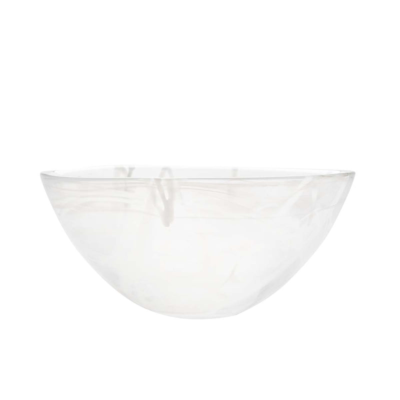 Orrefors Kosta Boda, Kosta Boda Contrast Bowl White/White Large