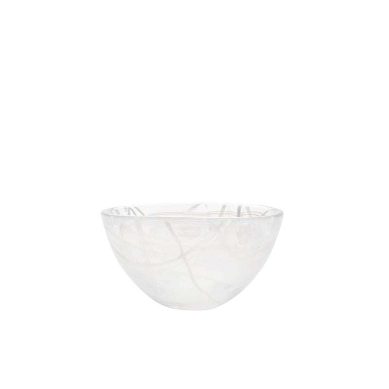 Orrefors Kosta Boda, Kosta Boda Contrast Bowl White/White Small