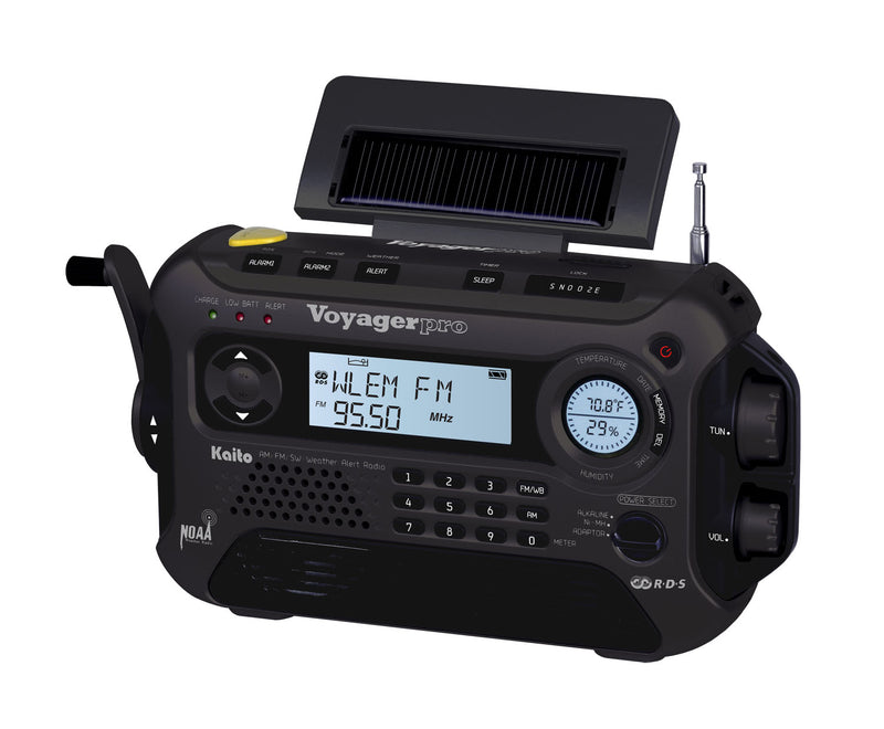 Kaito Emergency Radios & Wireless Mics-KA600L-BLACK