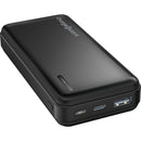 CHARGEWORX CX6864BK Chargeworx 10000mAh Dual USB Slim Power Bank, Black
