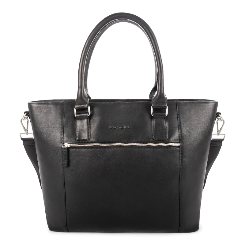 bugatti colombian leather backpack black Bugatti Colombian Leather Ladies Tote-Black – 365 Wholesale