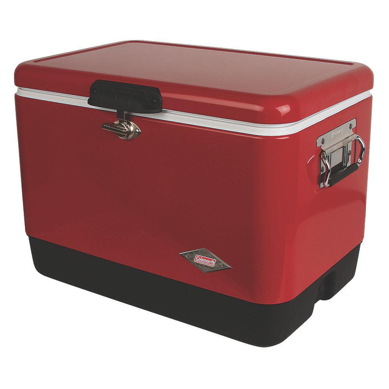 Newell Brands Distribution LLC Coleman 54-Quart Red Steel Chest Cooler ...