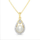 Jilco Inc Pearl and Diamond Necklace