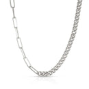 Jilco Inc Curb and Paperclip Necklace