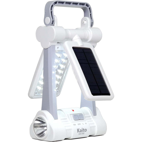 Kaito Twin-Panel Rechargeable & Portable Solar LED Lantern