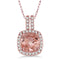 Contemporary Diamond & Morganite Necklace
