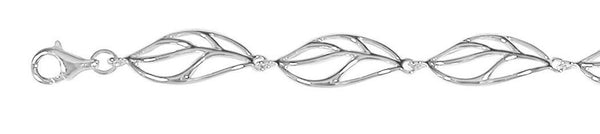 Sterling Silver Leaf Bracelet