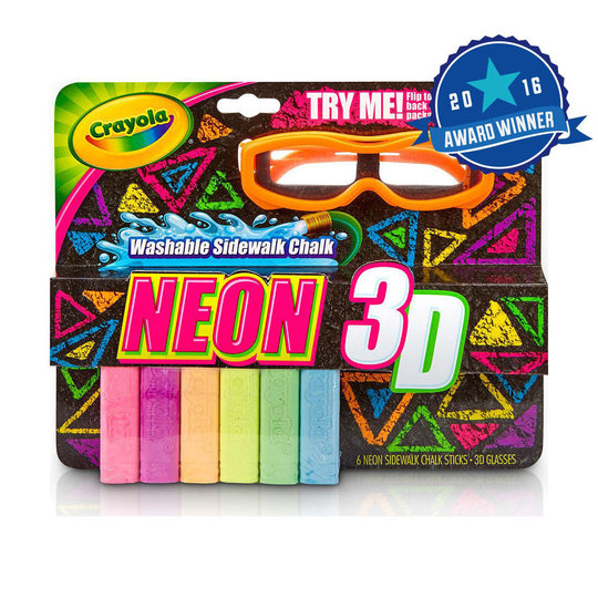 Crayola Neon 3D Chalk Play Pack