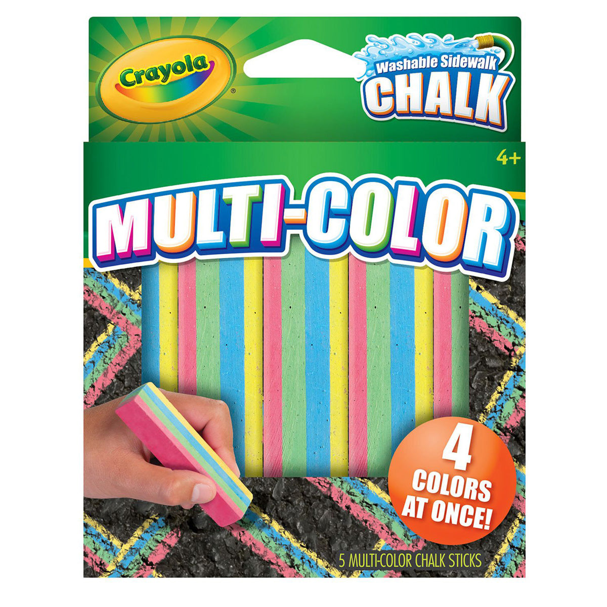 Crayola Multicolor Washable Sidewalk Chalk