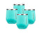 12oz Stemless Wine Cup - Turquoise, 4 Pack