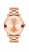 Movado Bold Ladies, Rg Ion Plated/SS Case & Bracelet, Rose Gold-Tone W/ Swarovski Elements