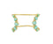 Kate Spade Seastone Sparkle Cuff Bracelet - Mint, Gold
