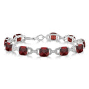 Garnet & Diamond Bracelet