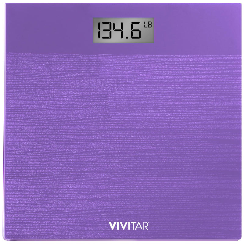 Vivitar Digital Glitter Bathroom Scale measures up to 400 lbs