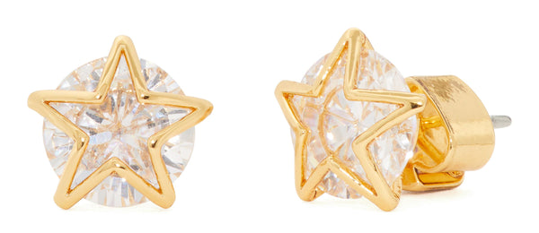 Kate Spade Something Sparkly Star Studs Gold