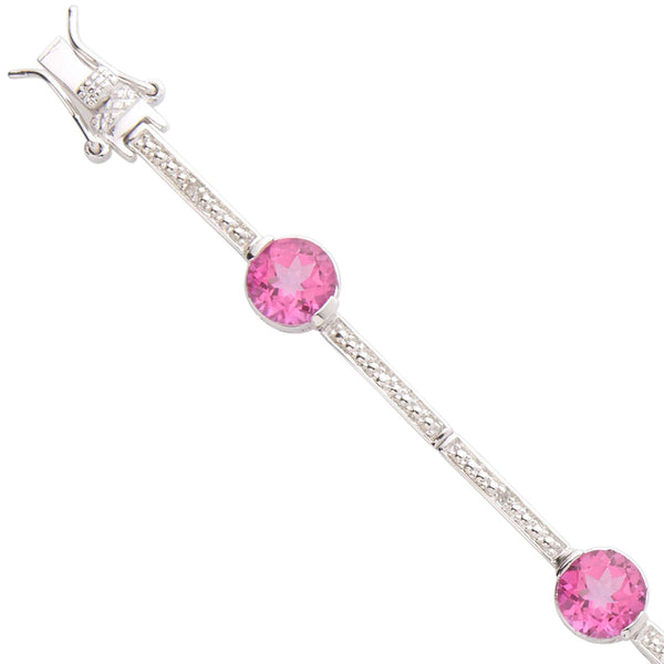 Pink Topaz Bracelet