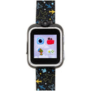 iTouch Wearables Kids PlayZoom Smart Watch with Black Airplane Print Strap