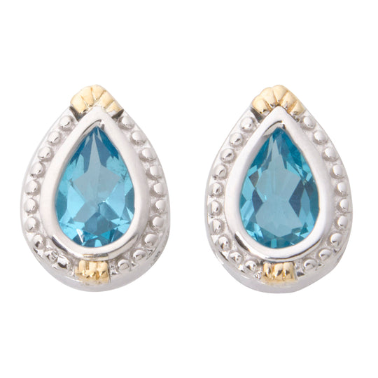 Blue Topaz Earrings