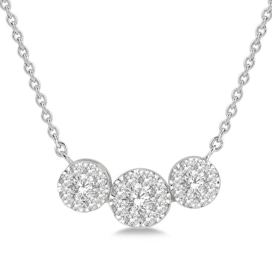 Diamond Cluster Necklace