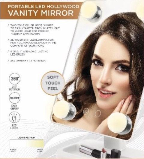 Hollywood by Vivitar Portable LED Vanity Mirror