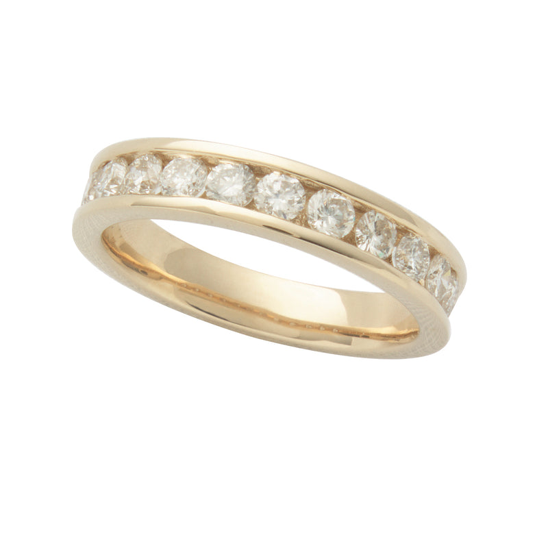 Channel Set Diamond Ring