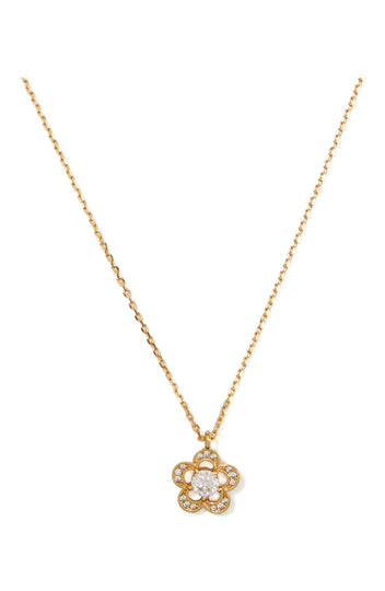 Kate Spade Jeweled Stencil Scallops Mini Pendant Necklace - Gold