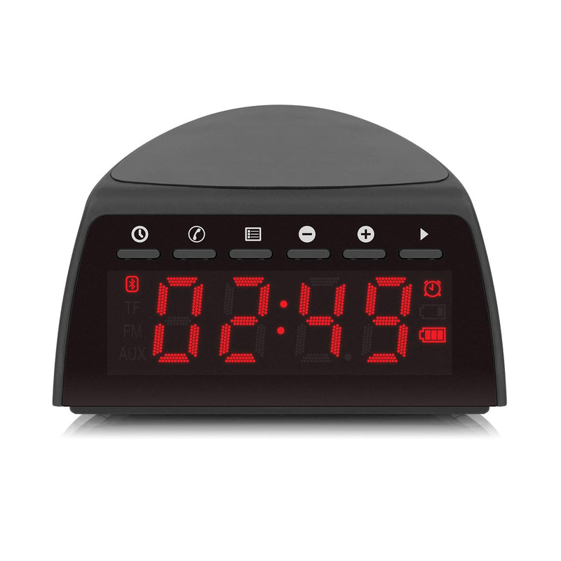 Qi Wireless Charging FM Clock Radio with Bluetooth Streaming