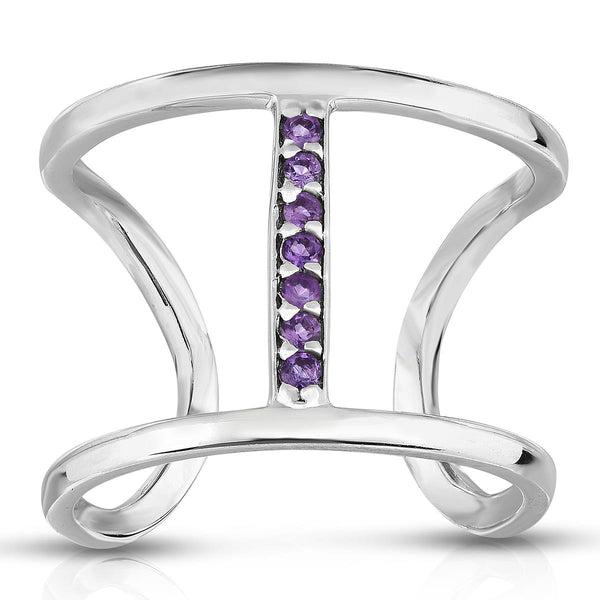 Contemporary Amethyst Ring